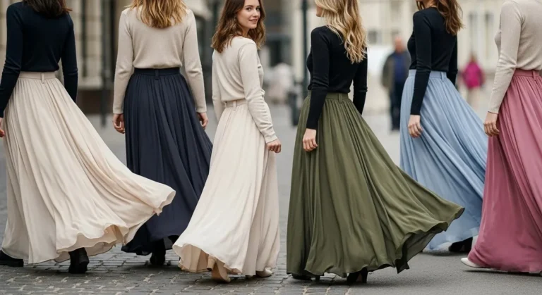 23 Elegant Maxi Skirt Outfits for a Comfortable and Chic Look